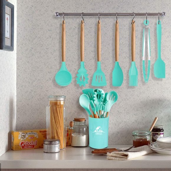 Silicone Cooking Kitchen Utensils Set 17 Pcs - Picture 6 of 7